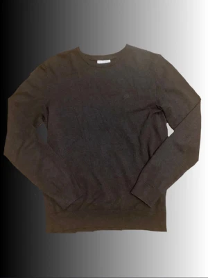 Mörkbrun tröja från Linnengatan - En stilren mörkbrun tröja från Linderberg med rund halsringning och långa ärmar. Tröjan är tunnstickad och har diskret logga på bröstet. Perfekt för dig som gillar minimalistisk och clean stil. 