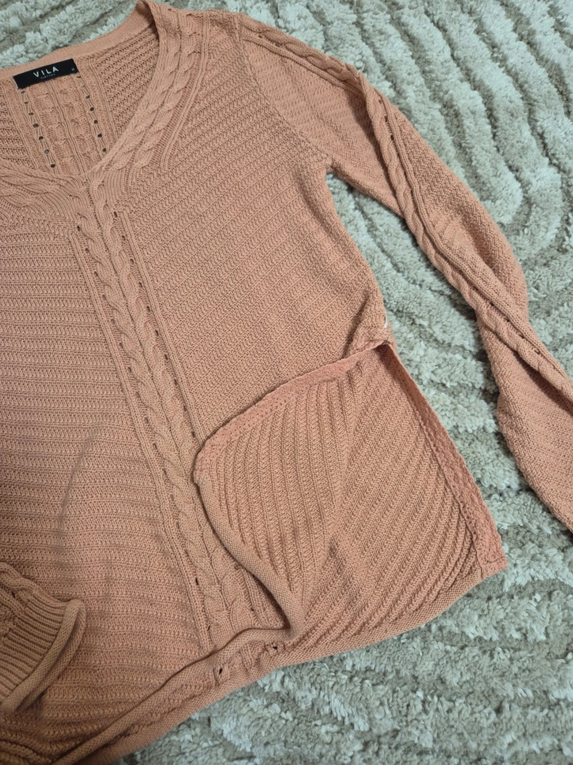 Rosa stickad tröja från Vila - 3
