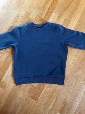 Mörkblå sweatshirt från Peak Performance  - Mörkblå sweatshirt från Peak Performance med rund halsringning och diskret logga på bröstet. Perfekt för en avslappnad och stilren look. Tröjan är i ett mycket bra skick utan synliga fläckar, nypris 1200kr. Hör av er vid eventuella funderingar om priset!