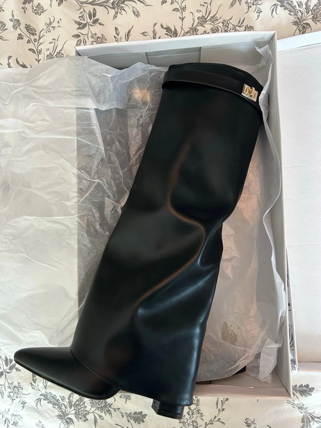 Svarta höga boots med spetsig tå - 3