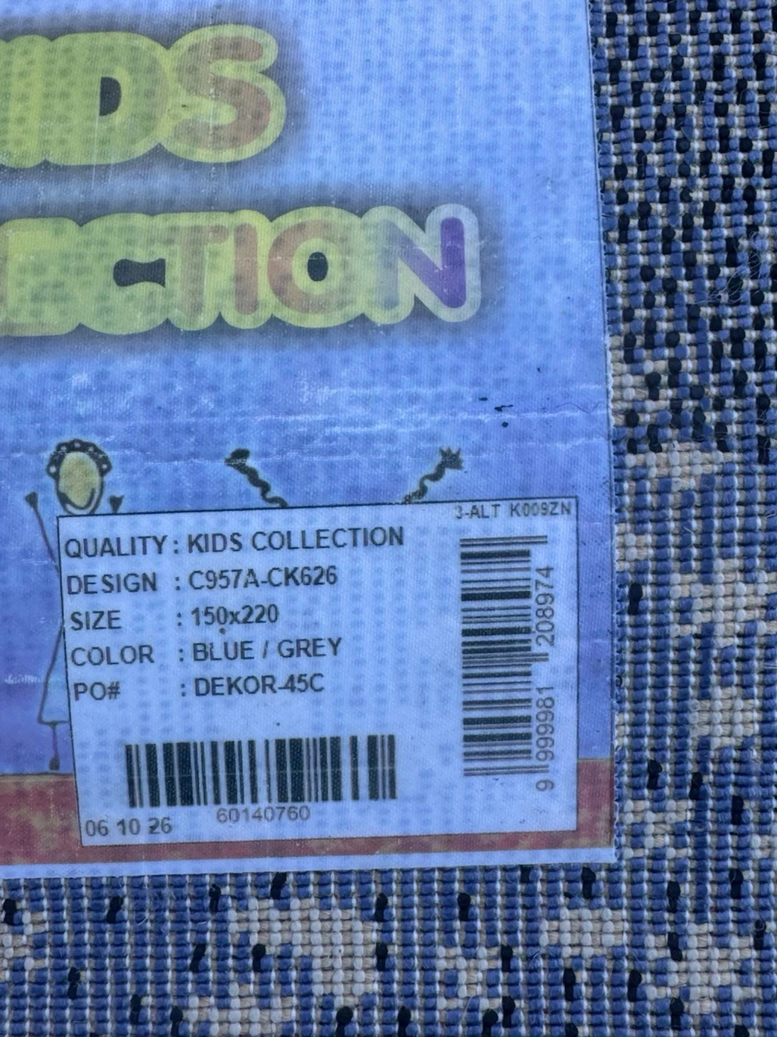 Blå matta med frostmotiv - 3