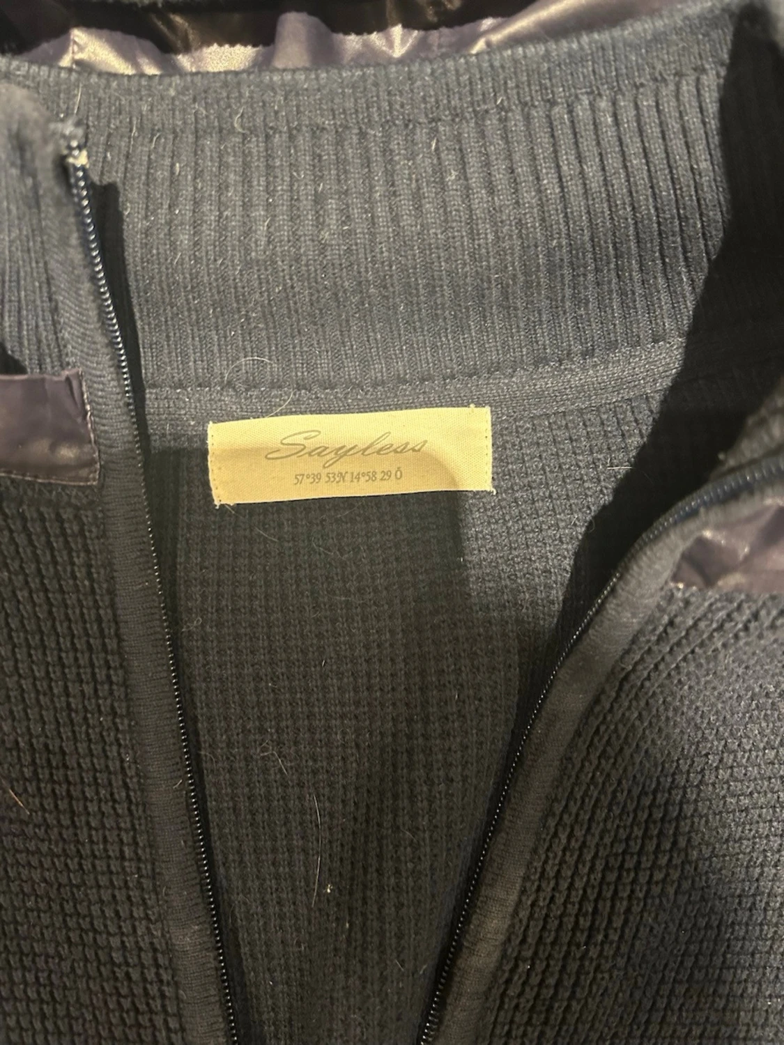 Mörkblå cardigan från sayless - 1