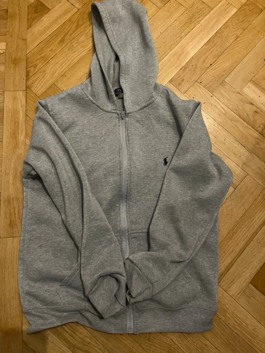 Grå zip hoodie från Polo Ralph Lauren