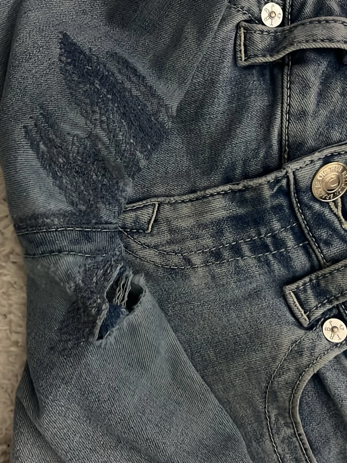 True Religion Joey Low Rise Flare Jeans - 3