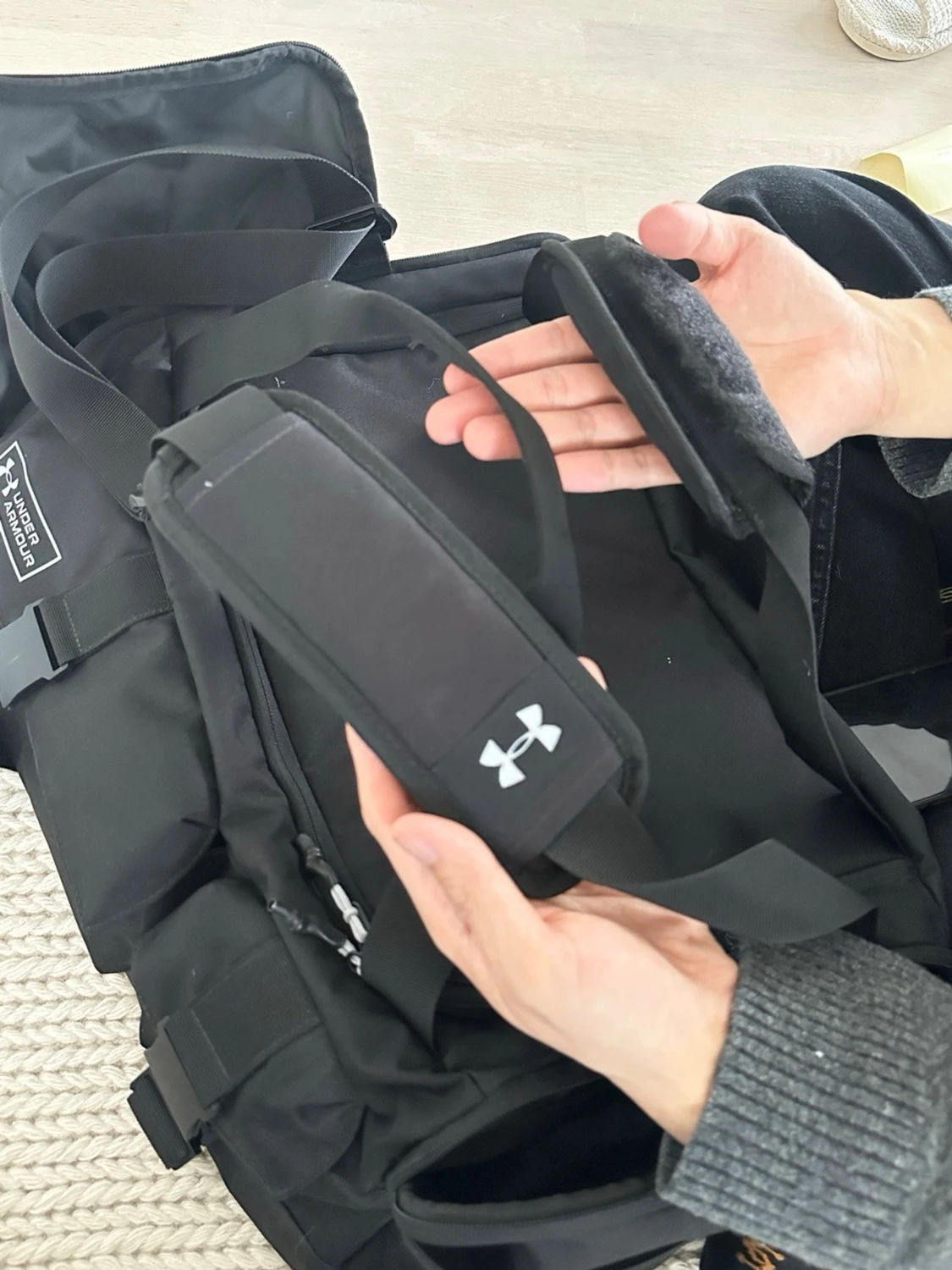 Under Armour Svart Gametime Pro Duffelväska - 6