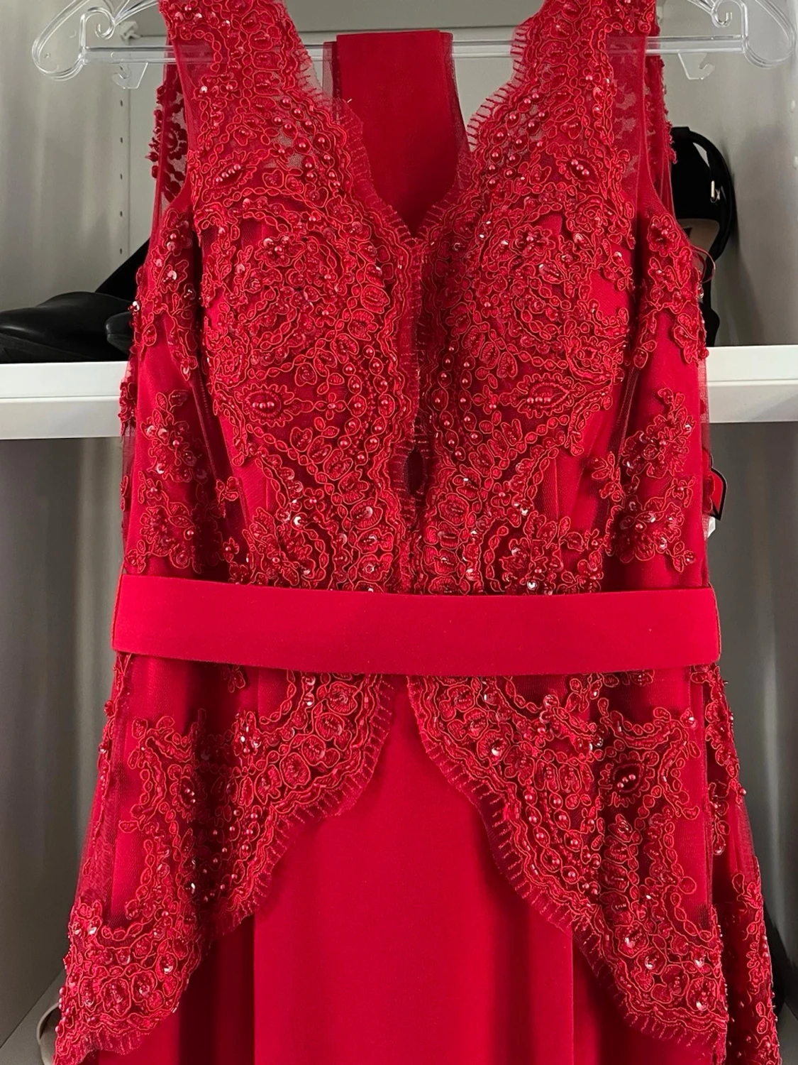 Röd långklänning - Bal  - 2