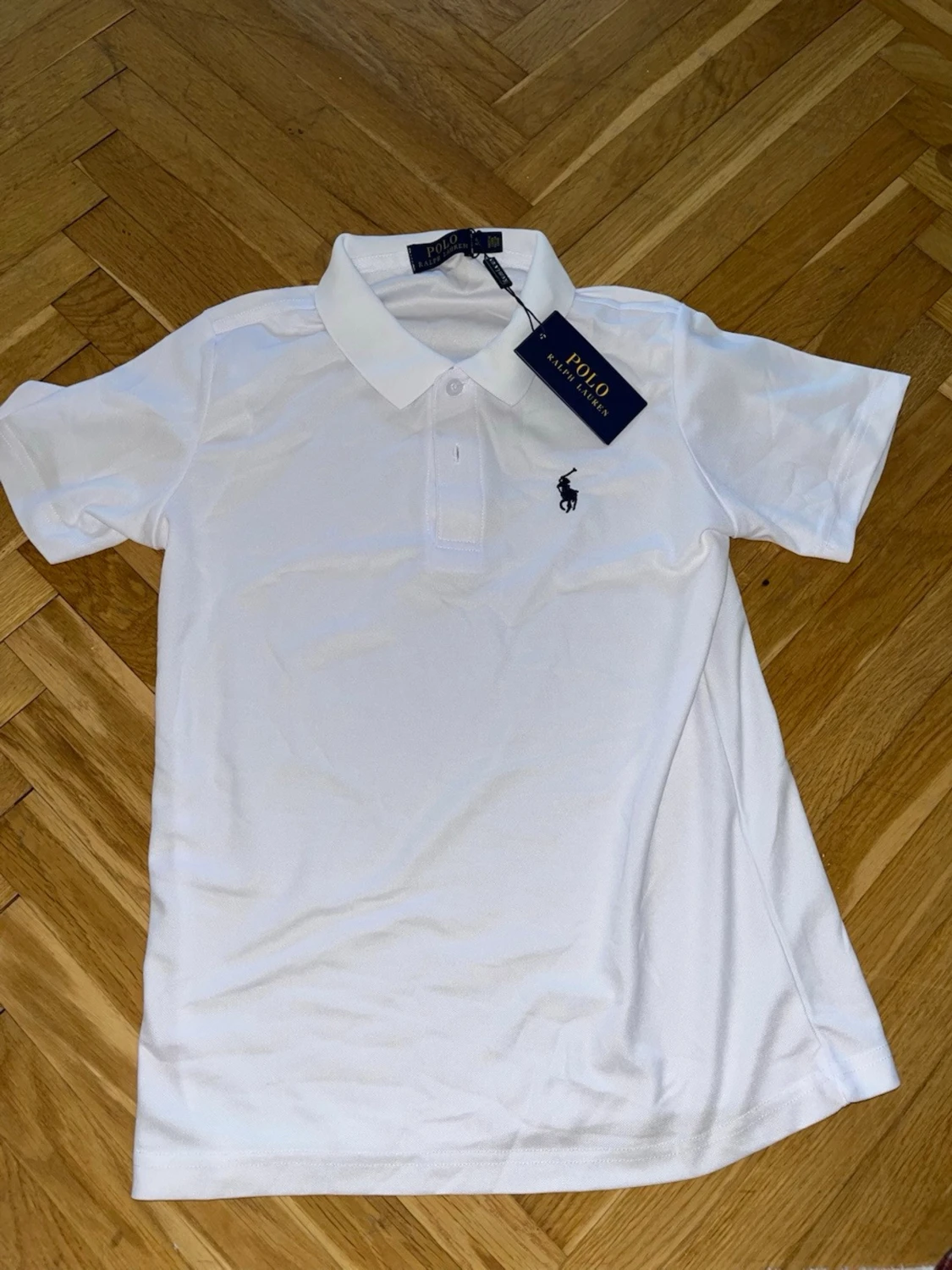 Vit pikétröja från Polo Ralph Lauren