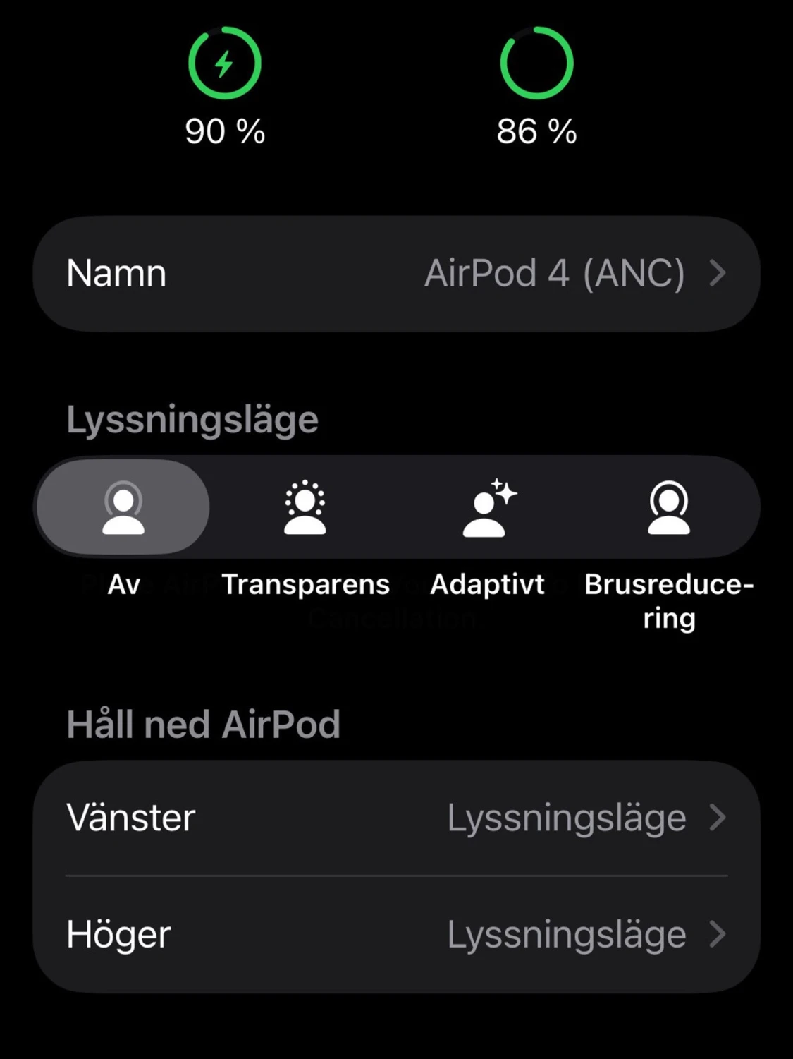 Apple AirPods 4 ANC vita - 5