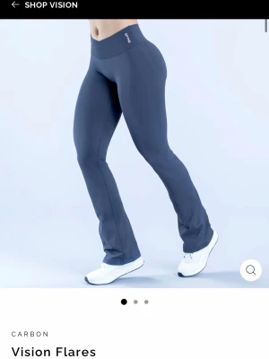 Carbon Vision Flares leggings - Snygga mörkgrå leggings från Dfyne. Säljes då jag köpte fel storlek, aldrig använda! Short modell 🥰