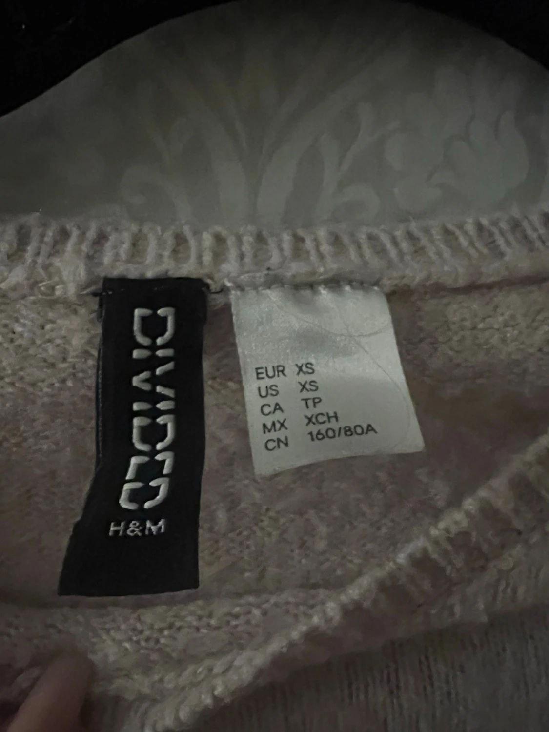 Ljusrosa stickad t-shirt från H&M - 1