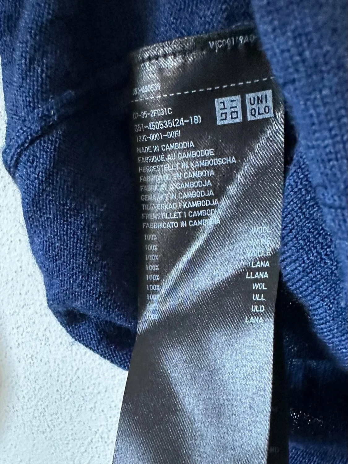 Mörkblå stickad tröja från Uniqlo - 3