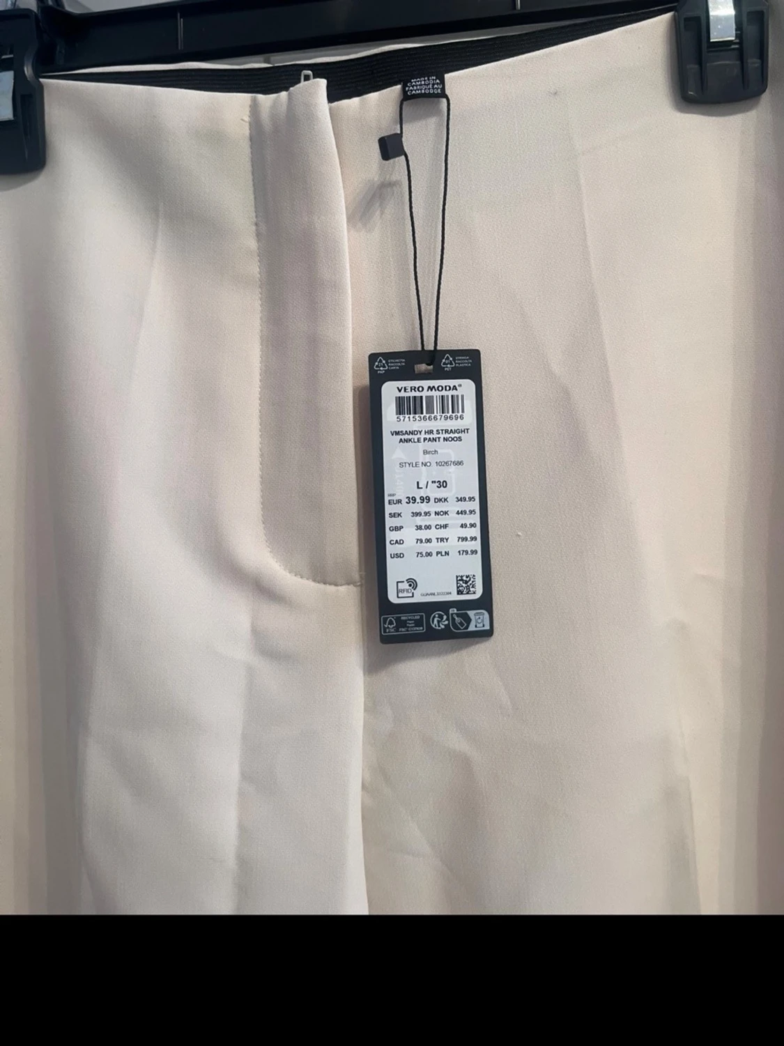 Vida vita kostymbyxor Weekday - 2