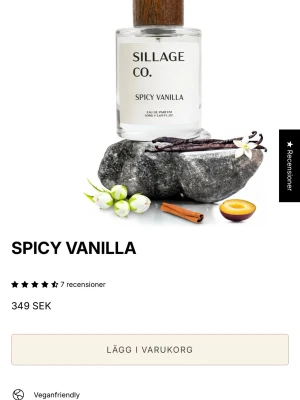 Sillage Co. Spicy Vanilla parfym - En elegant parfym från Sillage Co med doften Spicy Vanilla. Helt ny. 