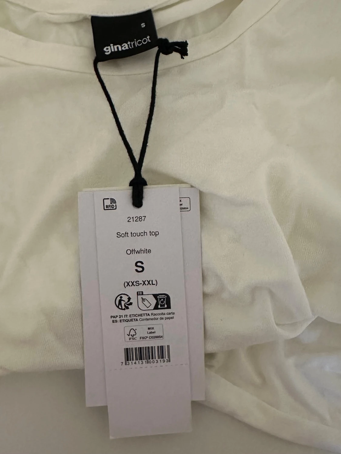 Vit basic t-shirt  - 2