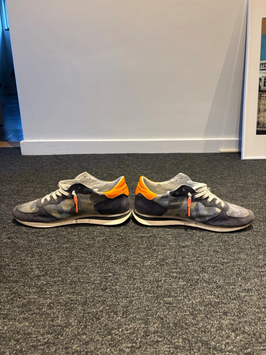 Philippe Model grå-orange sneakers - 2
