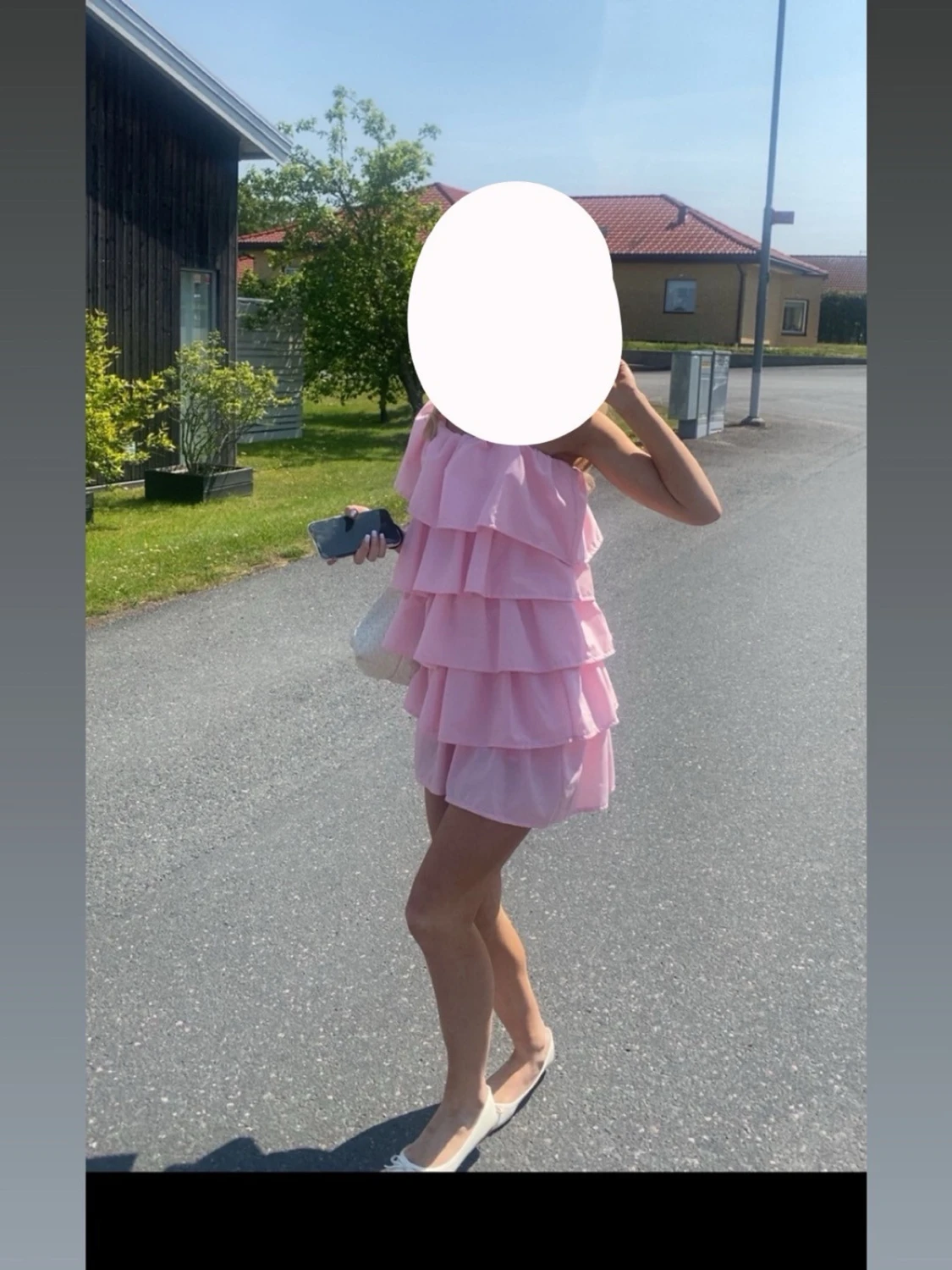 Rosa volangklänning från Anielle - 2