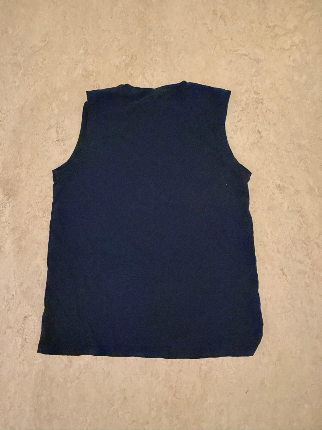 Mörkblå ärmlös linnetopp Cuba - 1