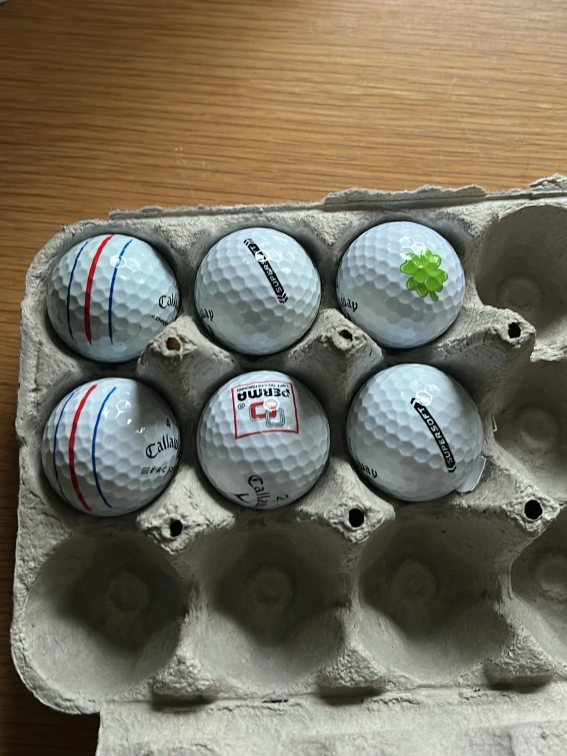 Golfbollar Callaway i äggkartong - 2