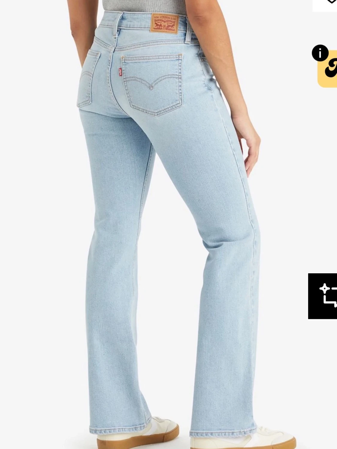 Ljusblå bootcut jeans från Levi's - 2