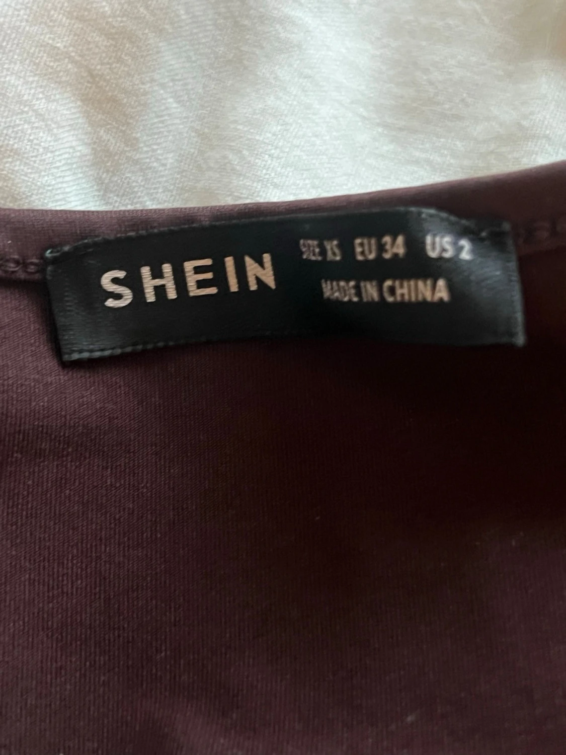 Brun omlott halterneck topp Shein - 1
