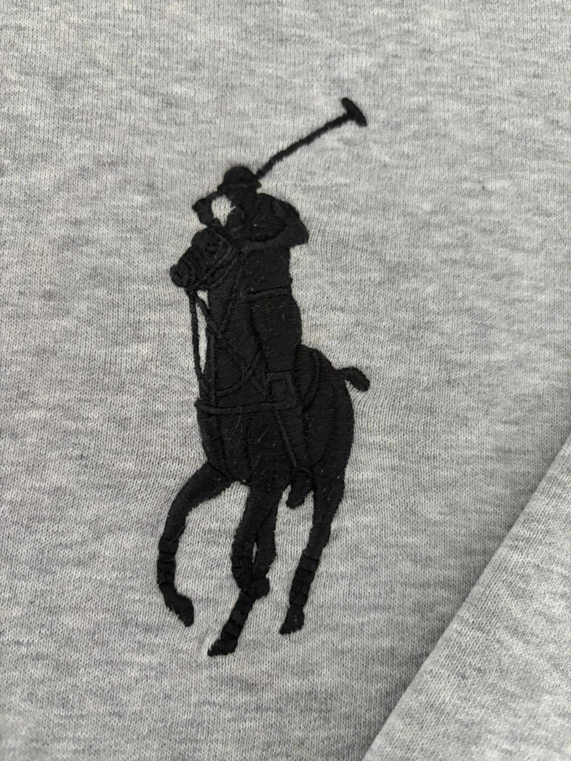 Ljusgrå Polo Ralph Lauren Hoodie Big Pony - 6