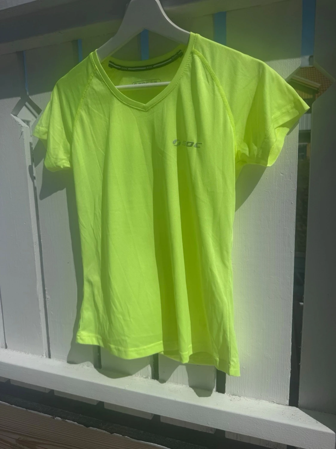 Neongul tränings-tshirt SOC - 1