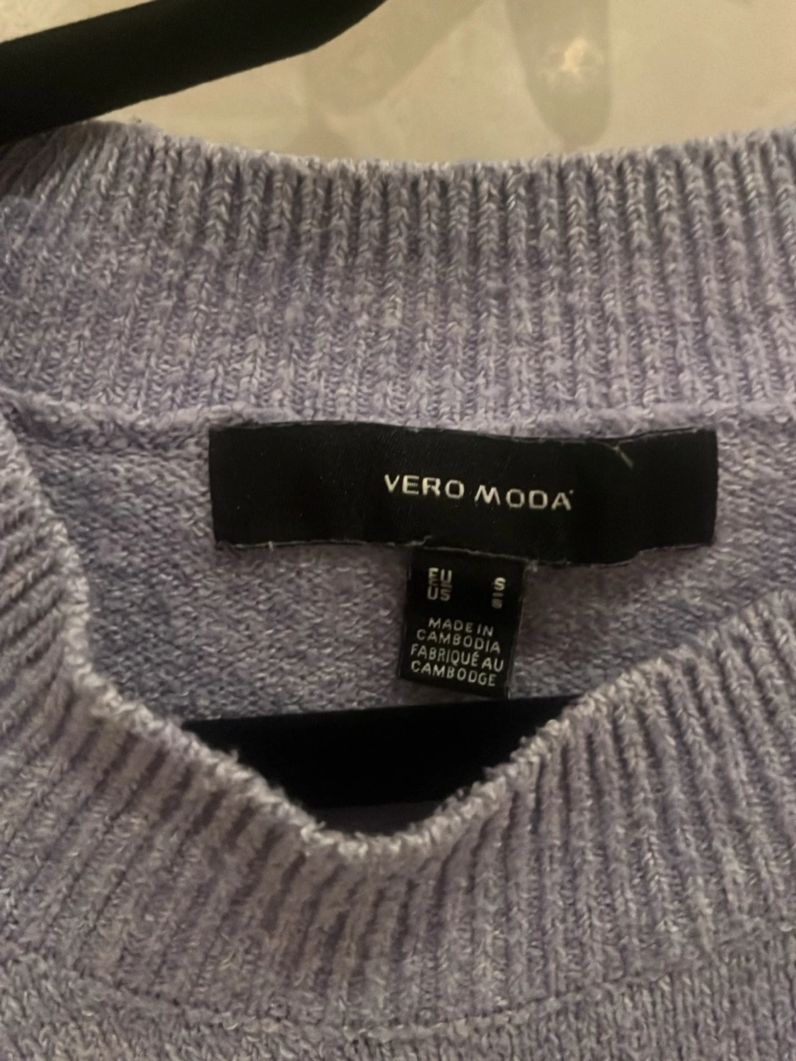 Ljuslila stickad tröja Vero Moda - 1