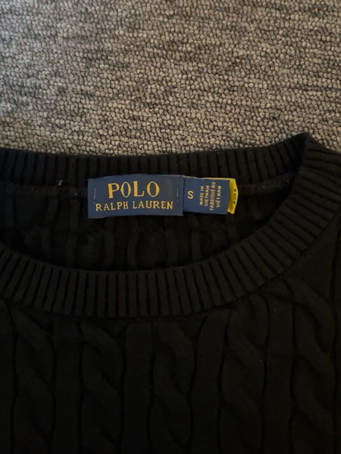 Svart kabelstickad tröja Polo Ralph Lauren - 3