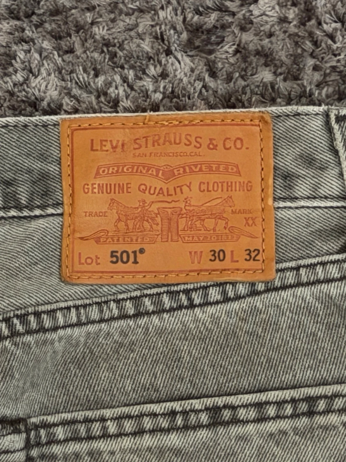 Grå 501:or från Levi's - 2