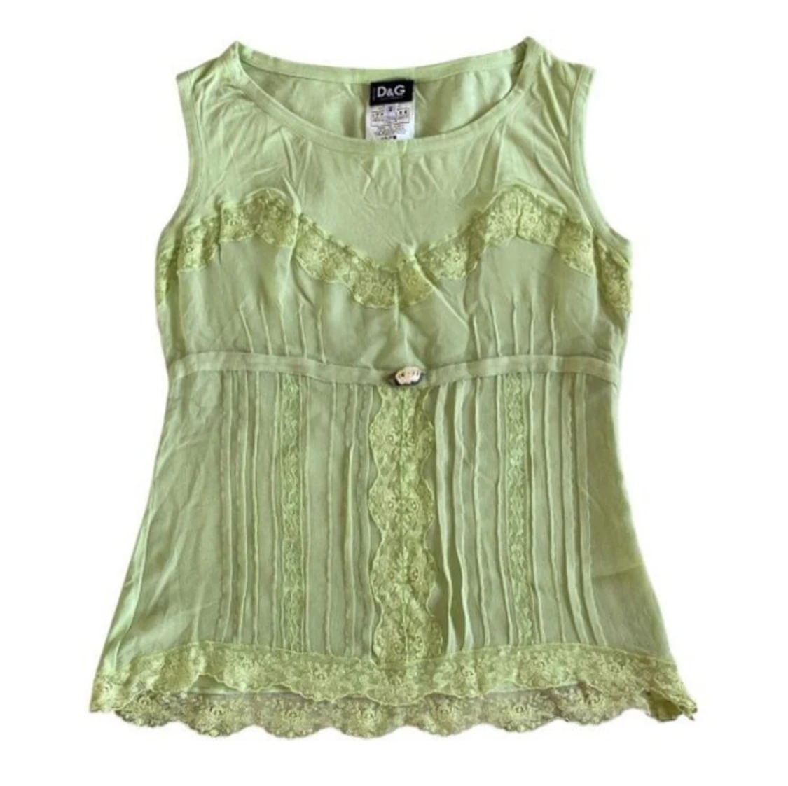 Dolce & Gabbana vintage topp i sommarens trendigaste färg Mint