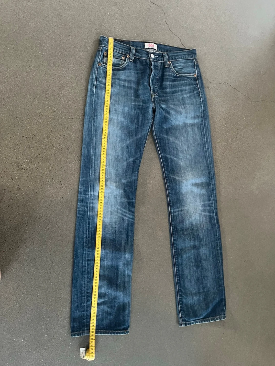 Blå raka jeans från Levi's - 4