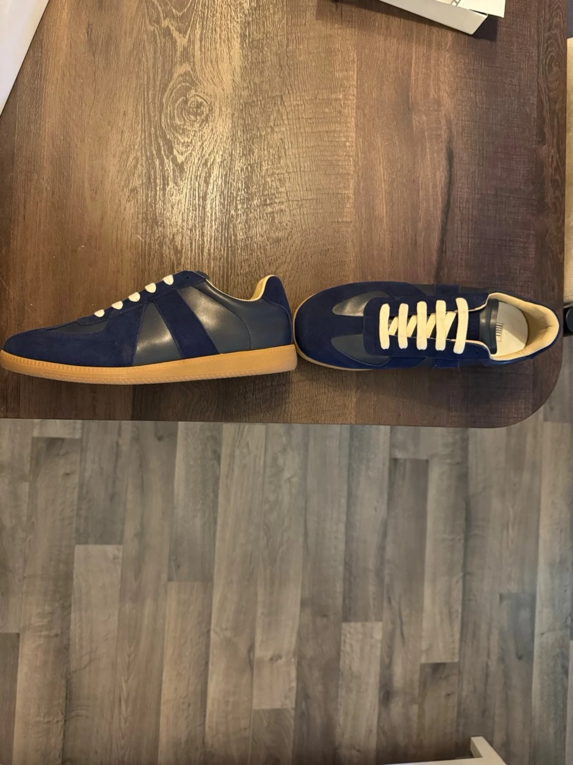 Blå skor från maison margiela/ Gats