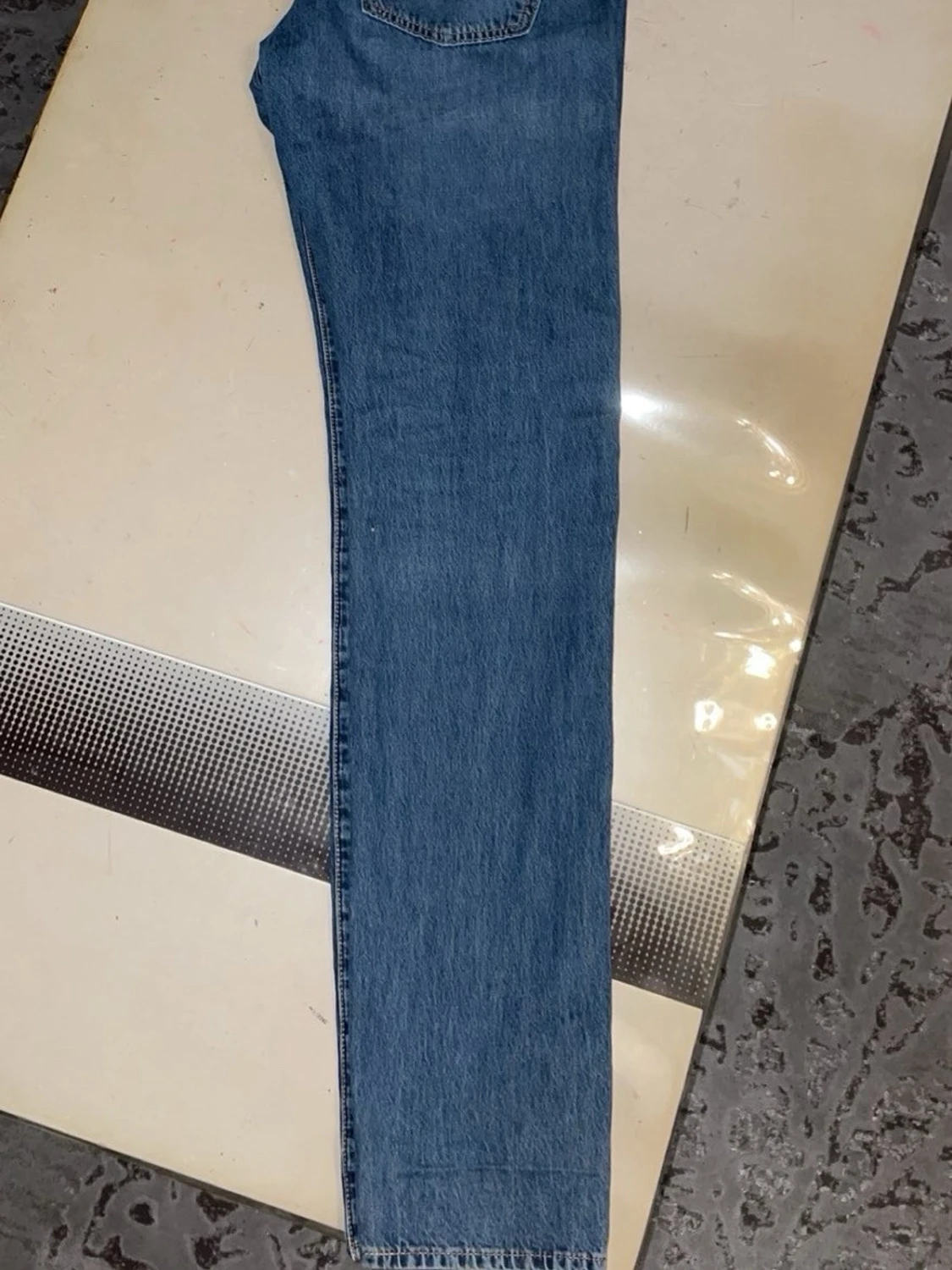 (W31  L34) 510 Levi's blå raka jeans - 4