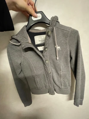 Vintage Abercrombie hoodie zip up - Fick den av min kompis syster, så lite använd men i bra skick. Liten målarfärgsfkäck som ni ser i sista bilden men jan kan ta bort den. Pris kan diskuteras