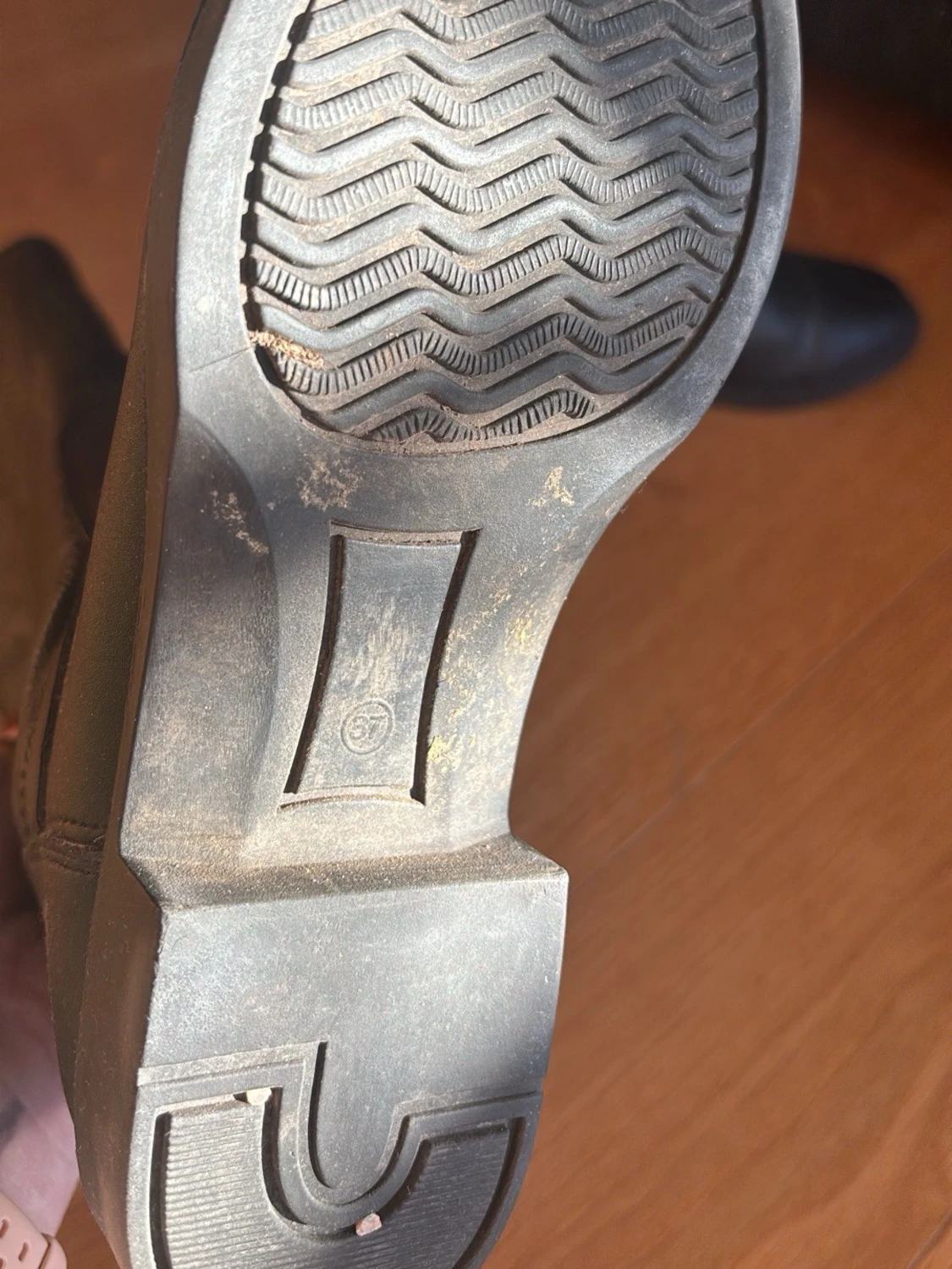 Svarta höga ridstövlar i läder - 4