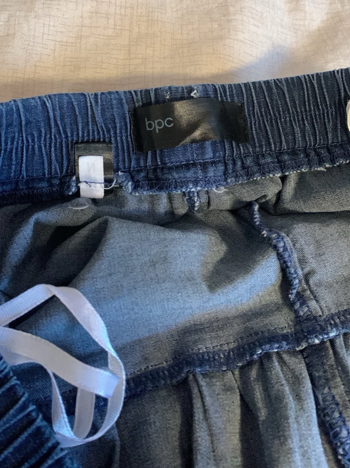 Mörkblå jeans långkjol - 3