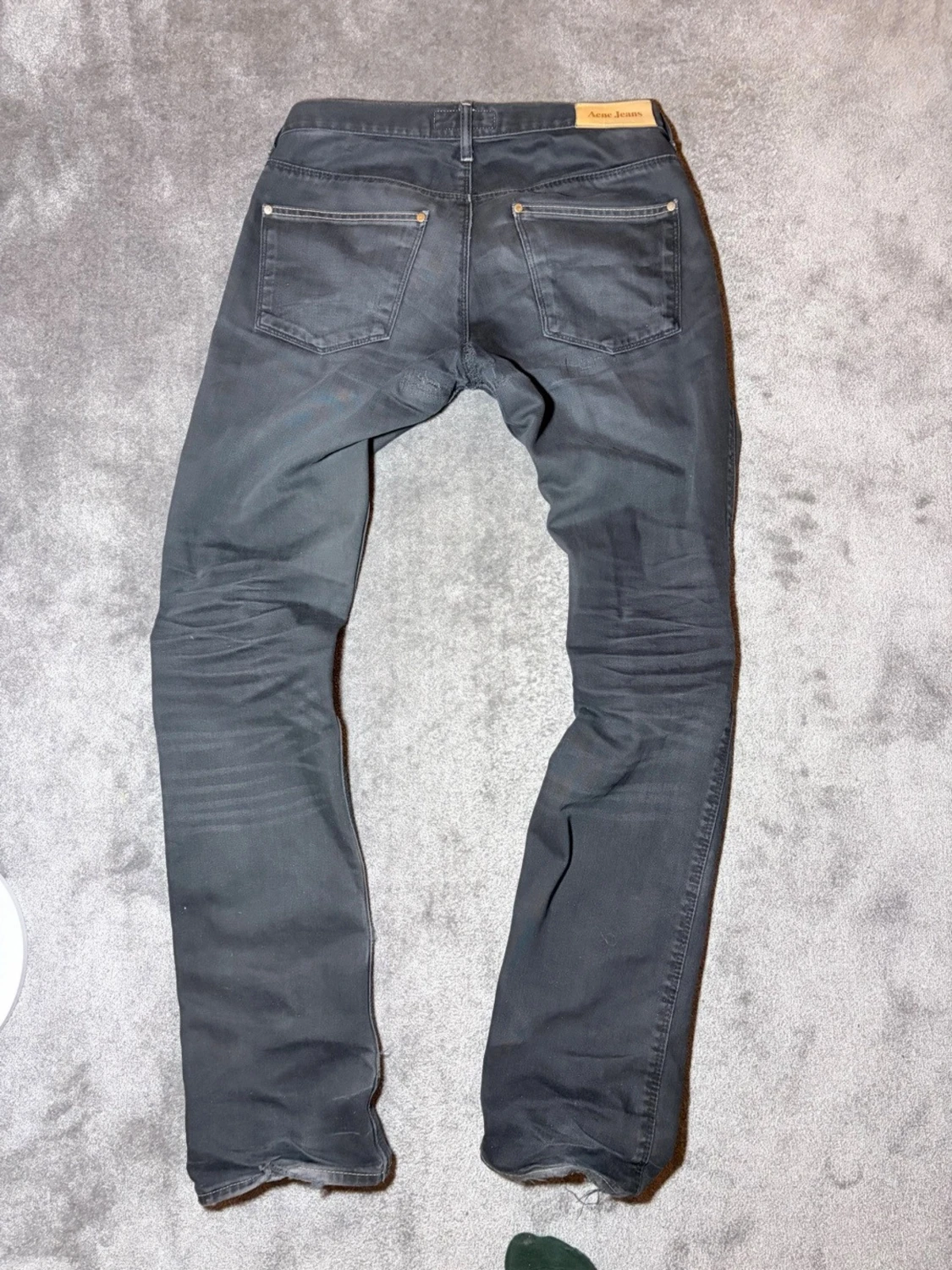 Svarta Acne Jeans med raka ben - 2
