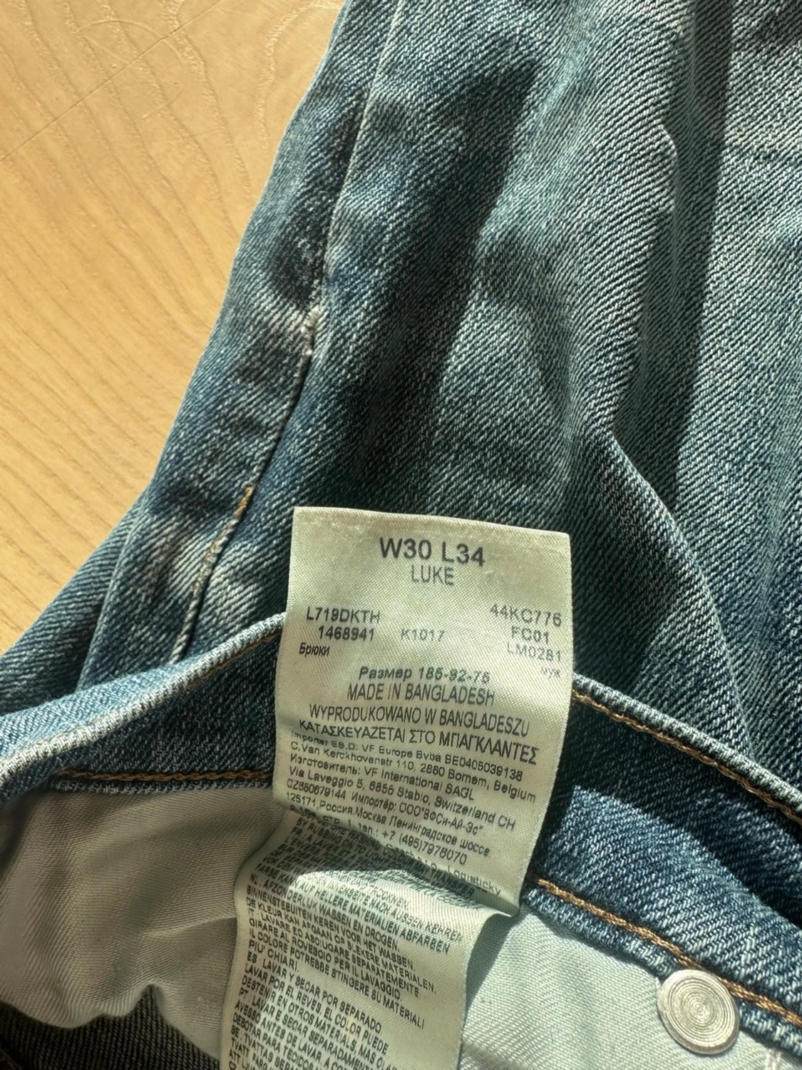 Mörkblå smala jeans från Lee - 3