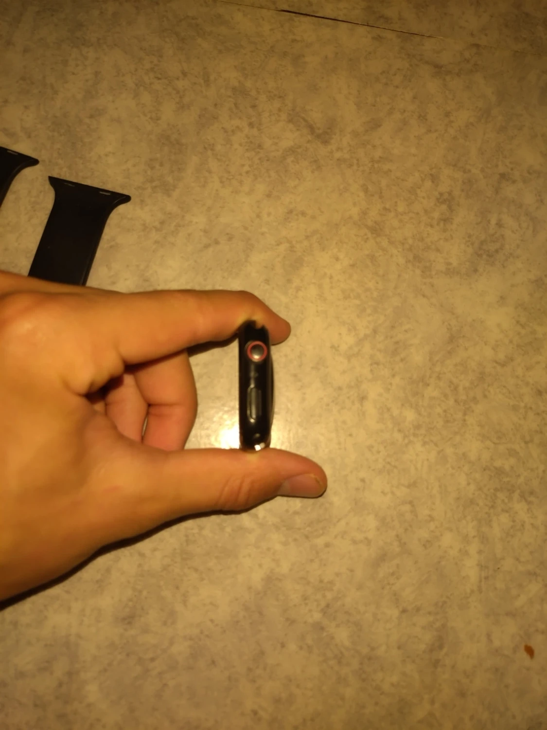 Svart smartklocka med silikonarmband - 3