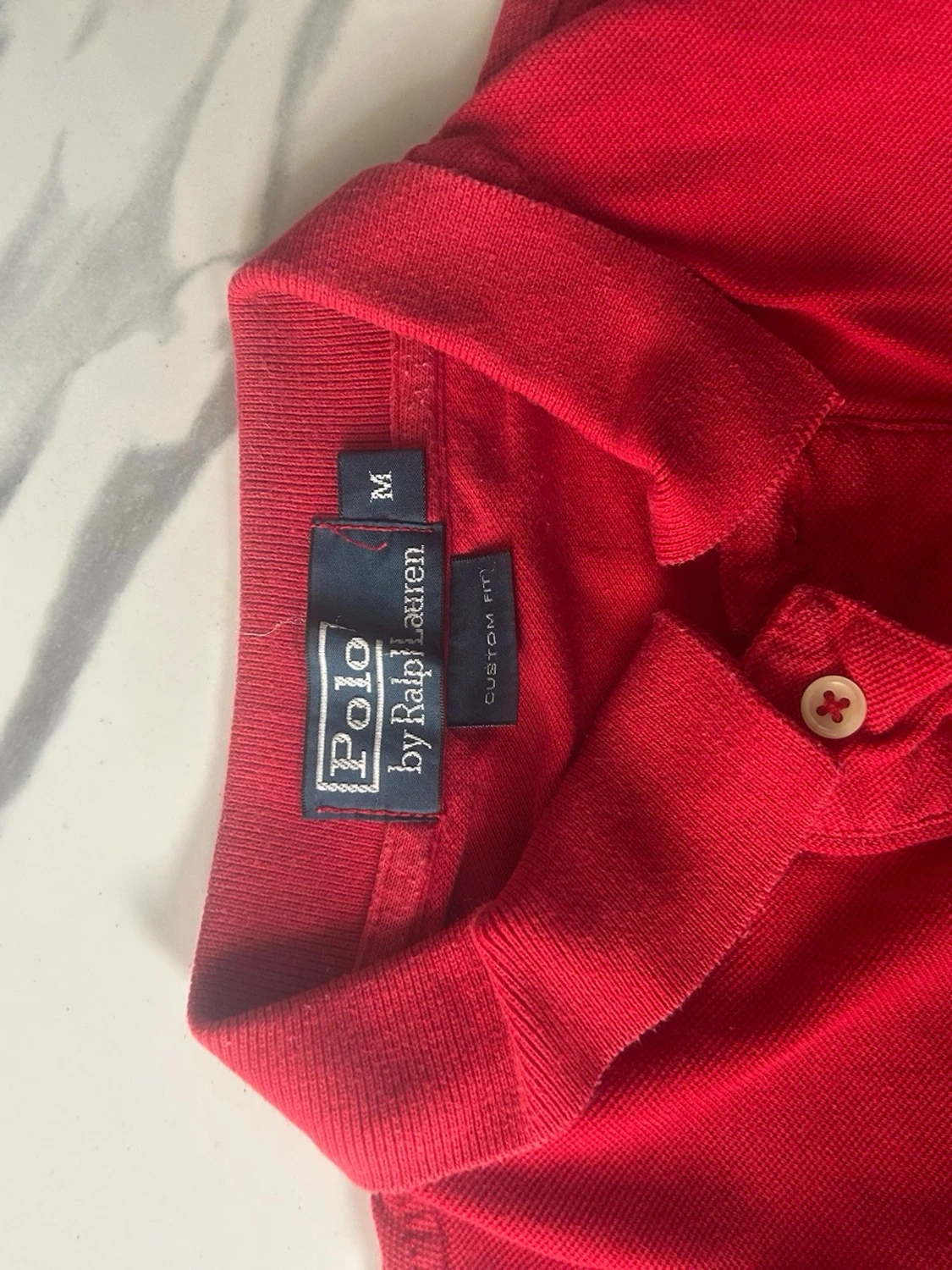Röd pikétröja från Ralph Lauren - 2