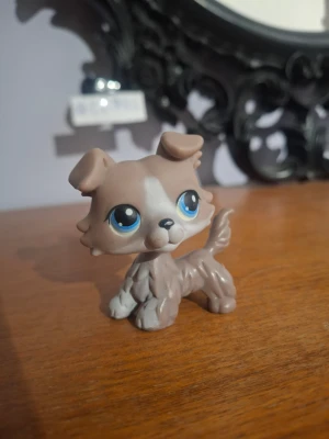 LPS grey collie #67  - Ovanlig Littlest Pet Shop äkta i bra kondition🙌