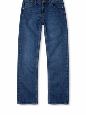 SLIMMY Blå raka jeans i klassisk modell(LAGER 157) - Snygga blå jeans med rak passform och fem fickor. Jeansen har en klassisk midja och stängs med knapp och dragkedja. Tillverkade i slitstark denim med en tidlös look som passar till allt. W27-28-26/160