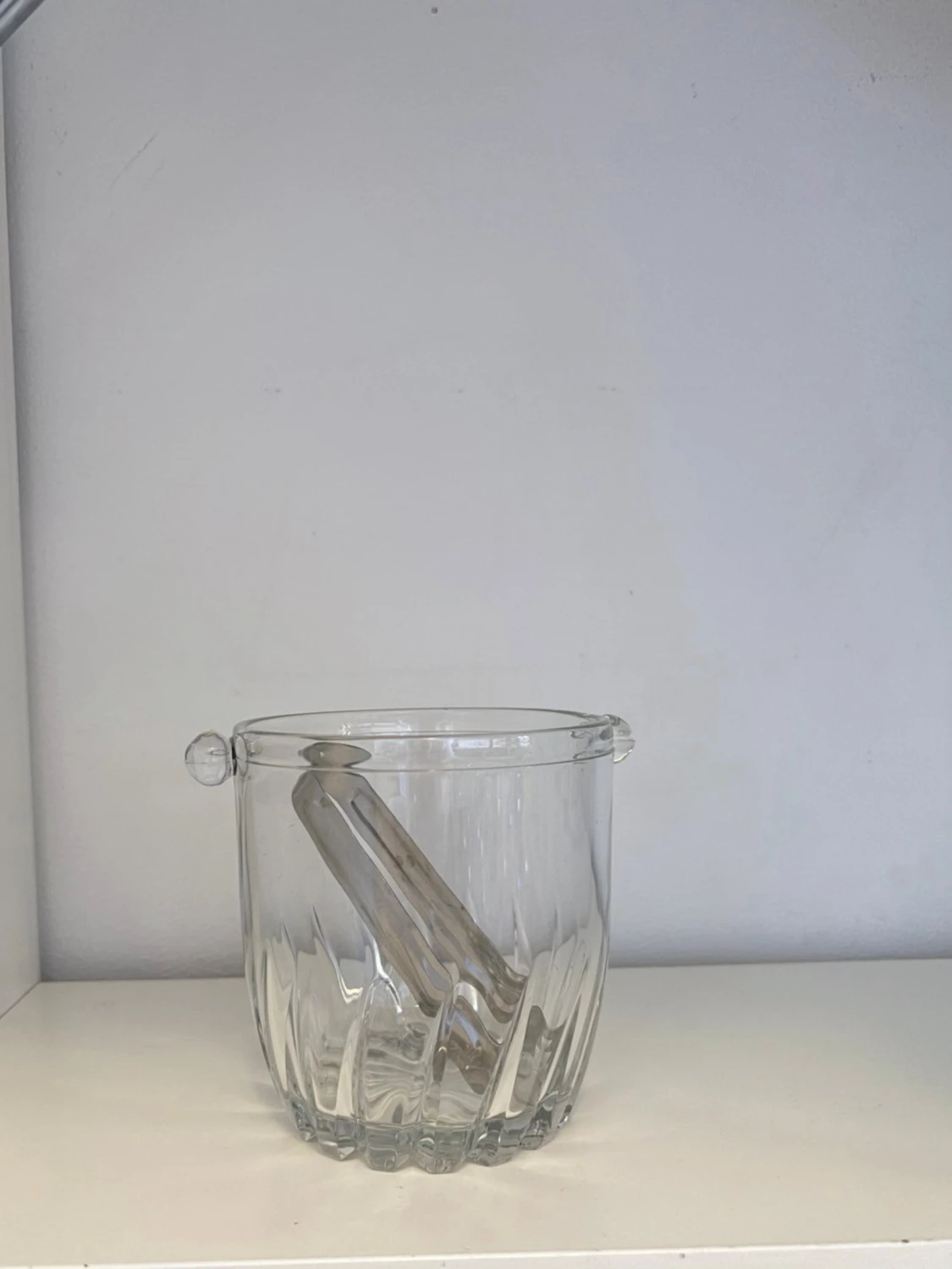 Isbehållare i glas med tång - 2