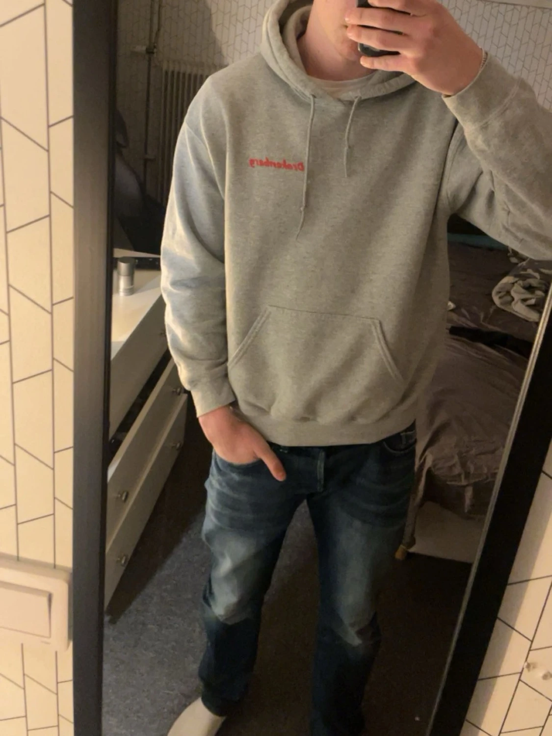 Grå Après Ski hoodie drakenberg