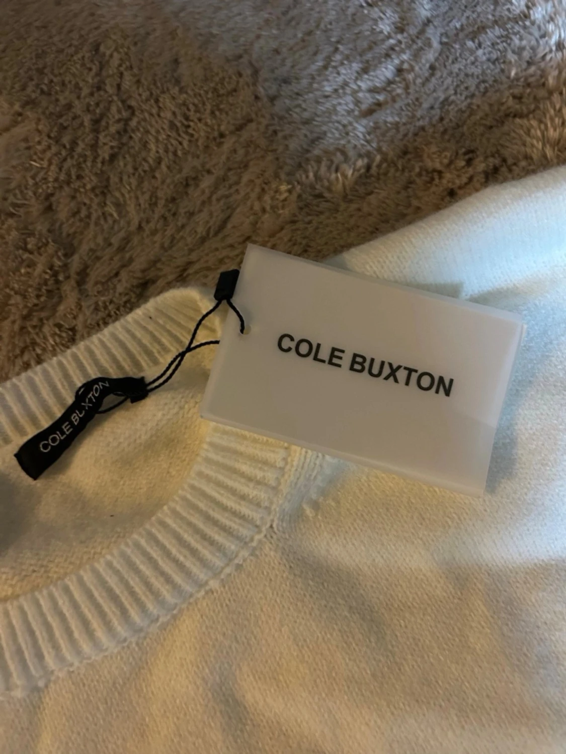 Vit stickad tröja CB Cole Buxton  - 2