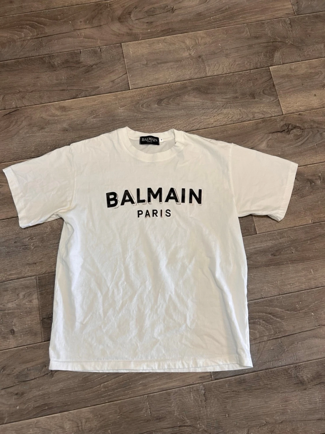 Vit Balmain Paris t-shirt