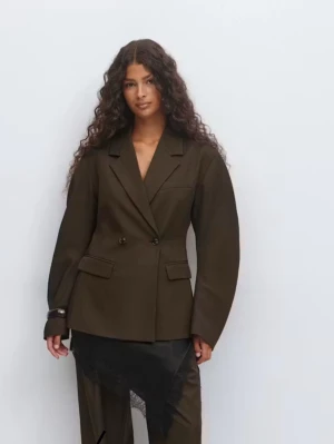 Brun blazer gina - Använd en gång 
