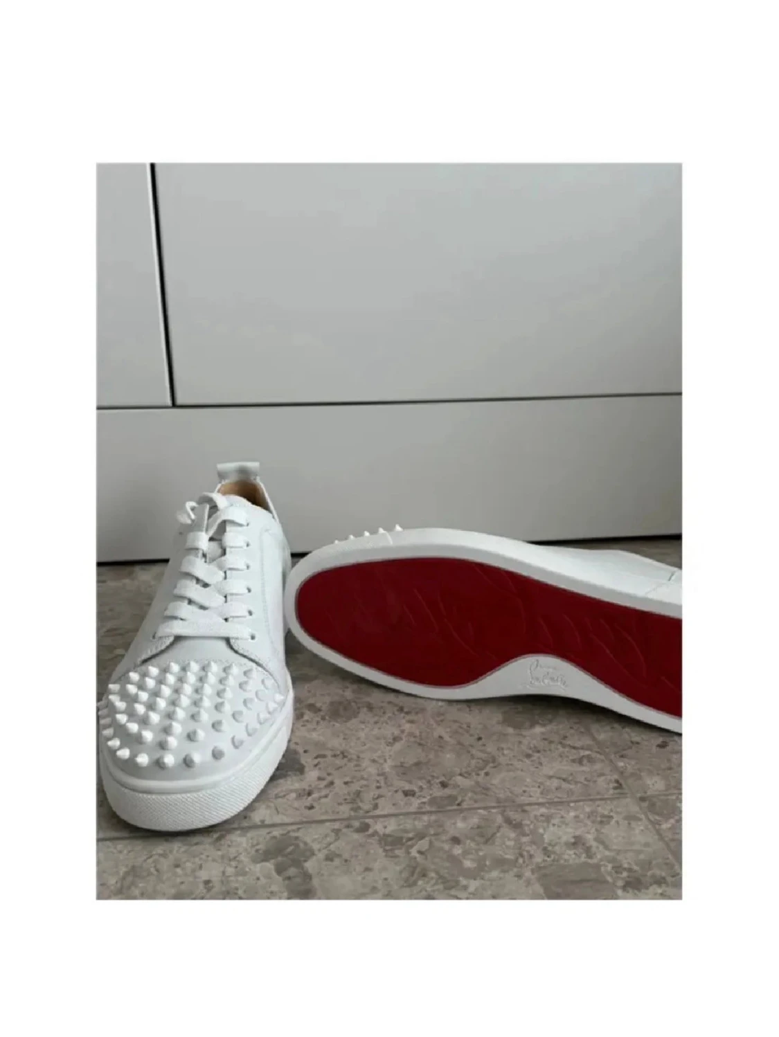 SÖKER!! Christian Louboutin sneakers med nitar - 3