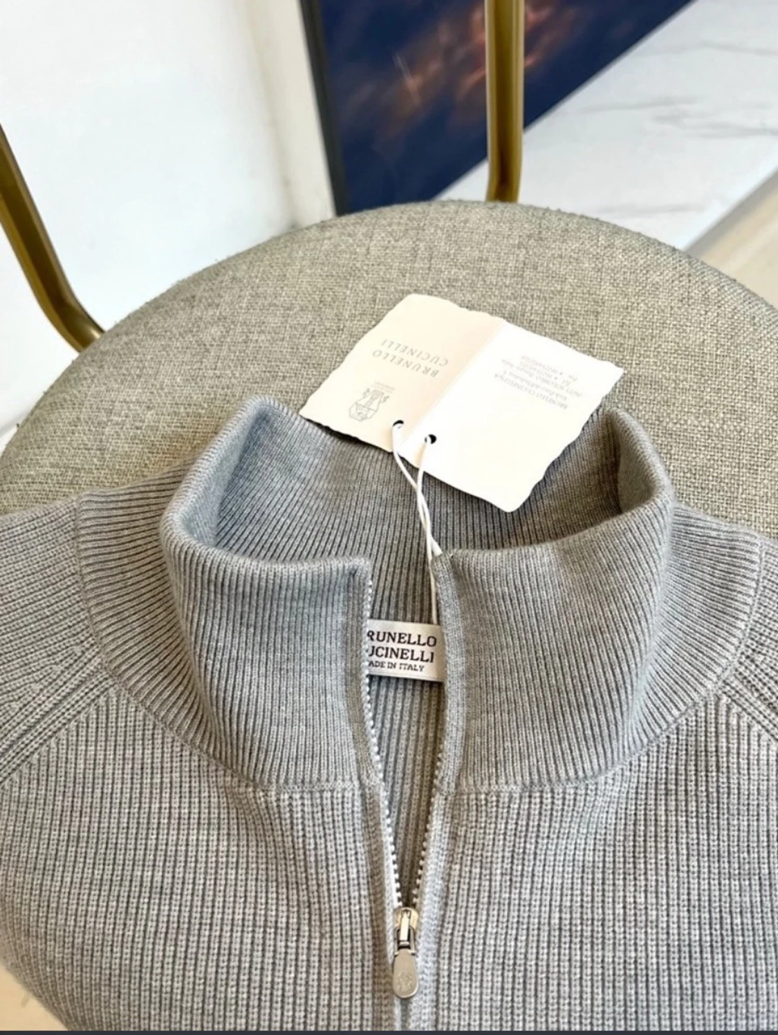 Brunello cucinelli halvzip-tröja - 2