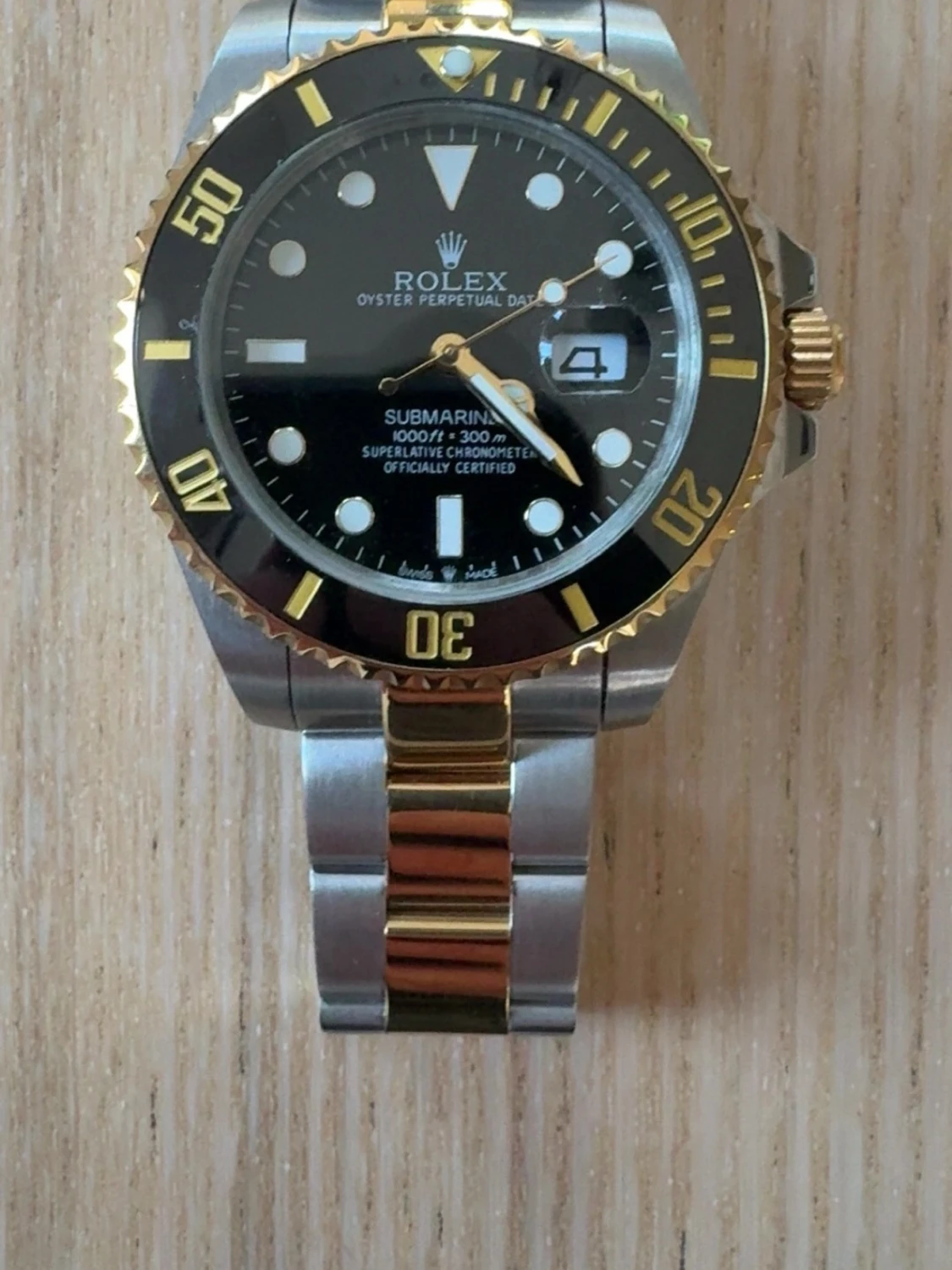 Lyxig svart/guld herrklocka - 3